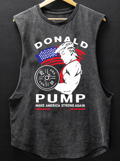 Make America Sterk Igjen tanktop i bomull med avrundet nederkant - Gymfit