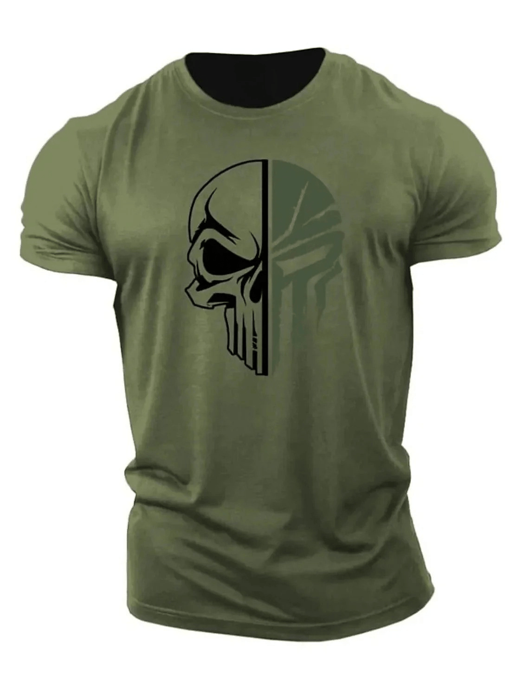 alt
Militær t-skjorte med skalle - Gymfit