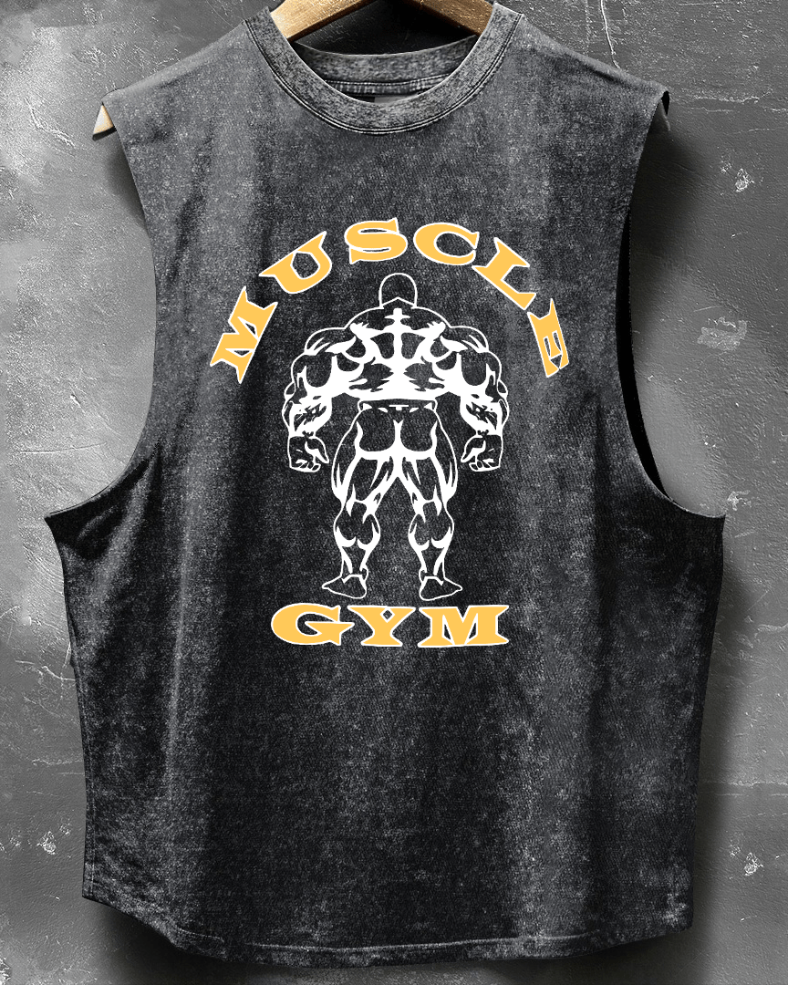 MUSCLE GYM TANKTOPP UTEN ERMER - Gymfit