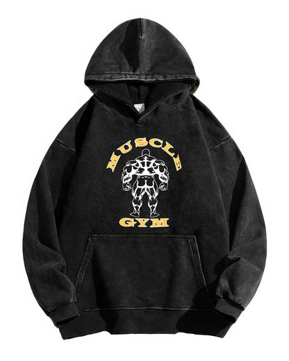 MUSCLE GYM VASKET HOODIE - Gymfit
