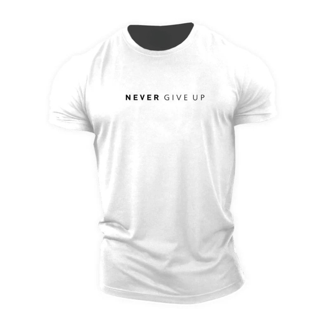 Never Give Up T-skjorte - Gymfit