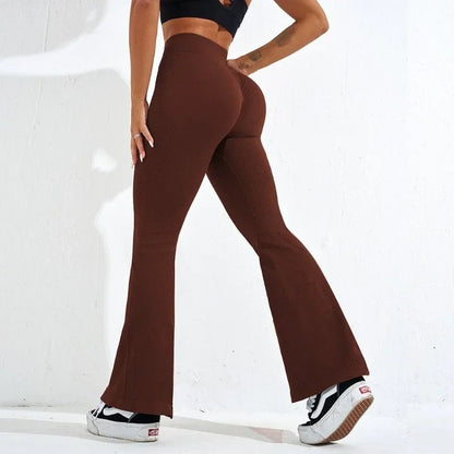 NYHET Ribbede vide leggings - Gymfit