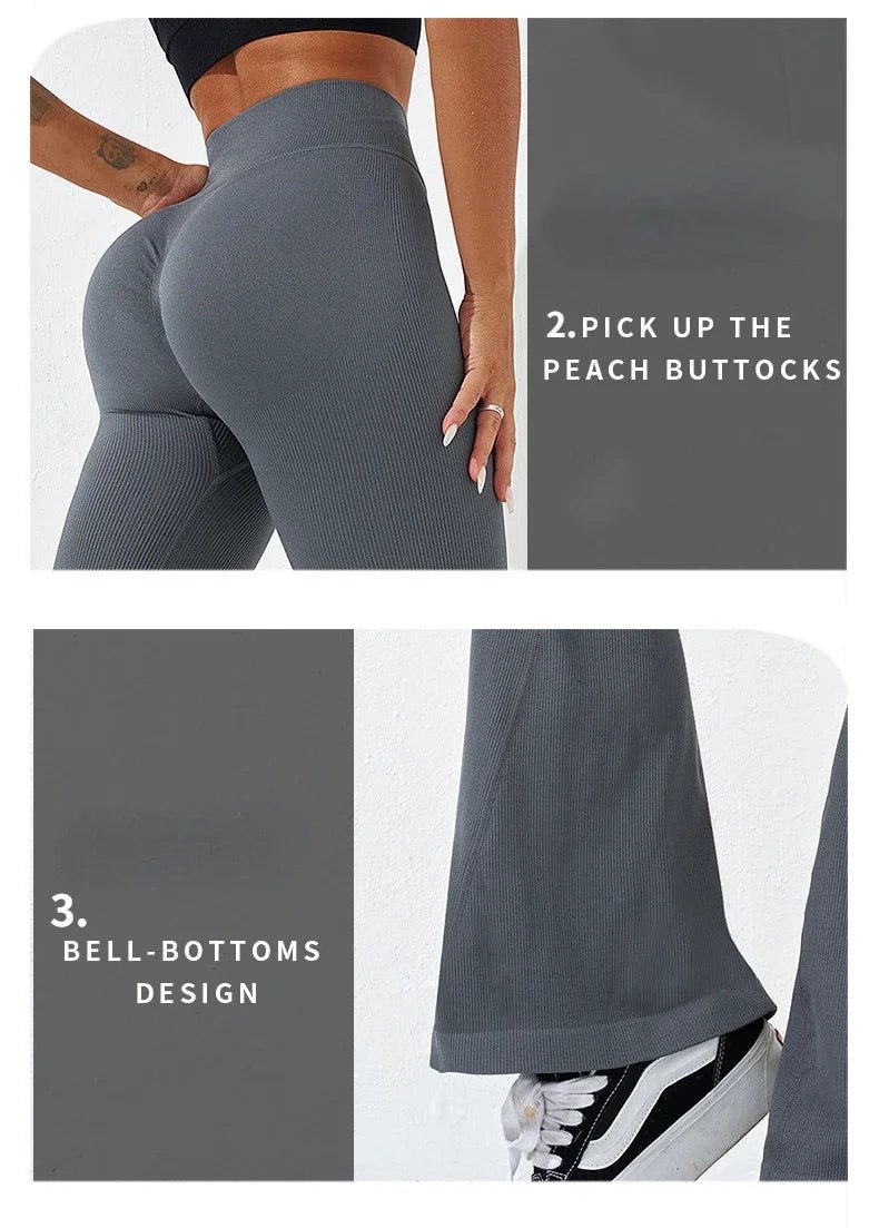 alt
NYHET Ribbestrikkede vide leggings - Gymfit