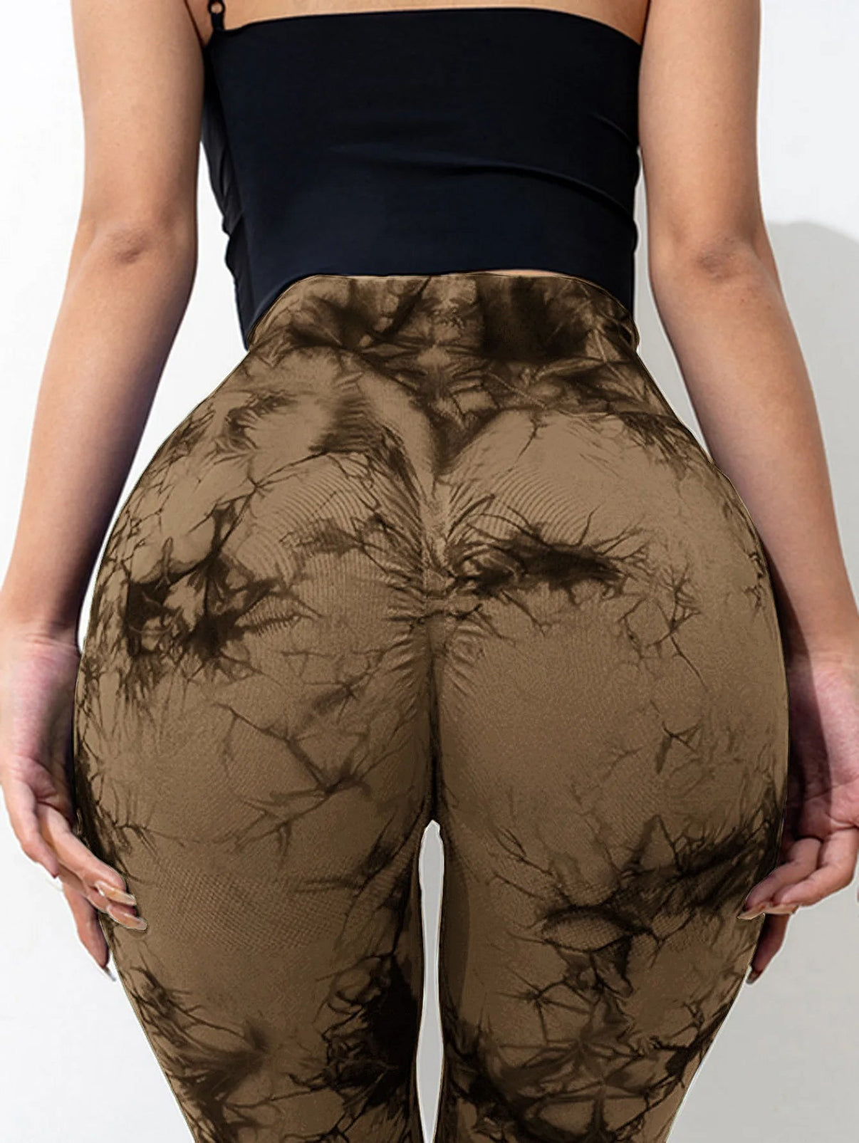 NYHET Batikfargede flare-leggings - Gymfit