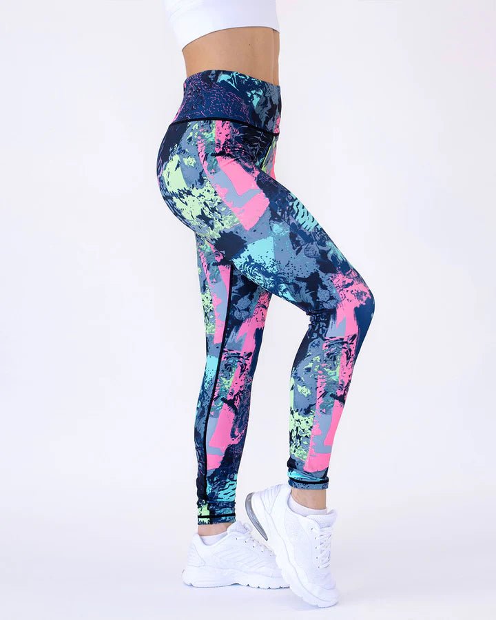 Ocean abstrakte leggings - Gymfit