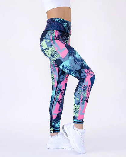 Ocean abstrakte leggings - Gymfit