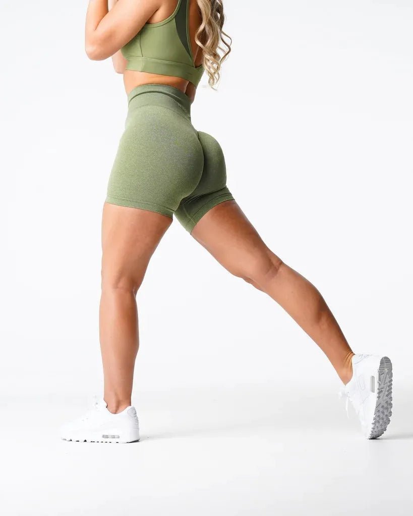 Ferskenfargede sømløse shorts - Gymfit