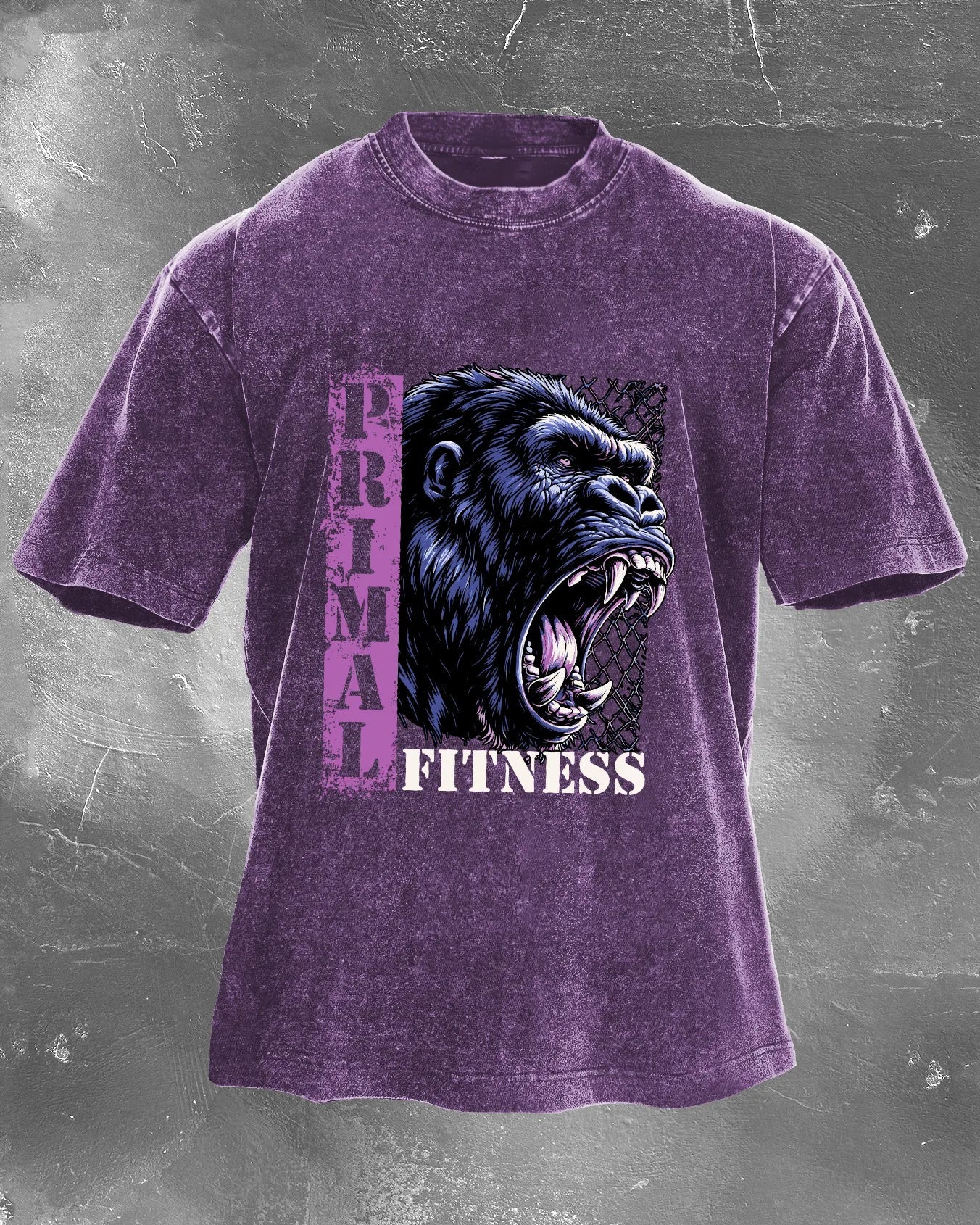 PRIMAL FITNESS Vasket T-skjorte - Gymfit