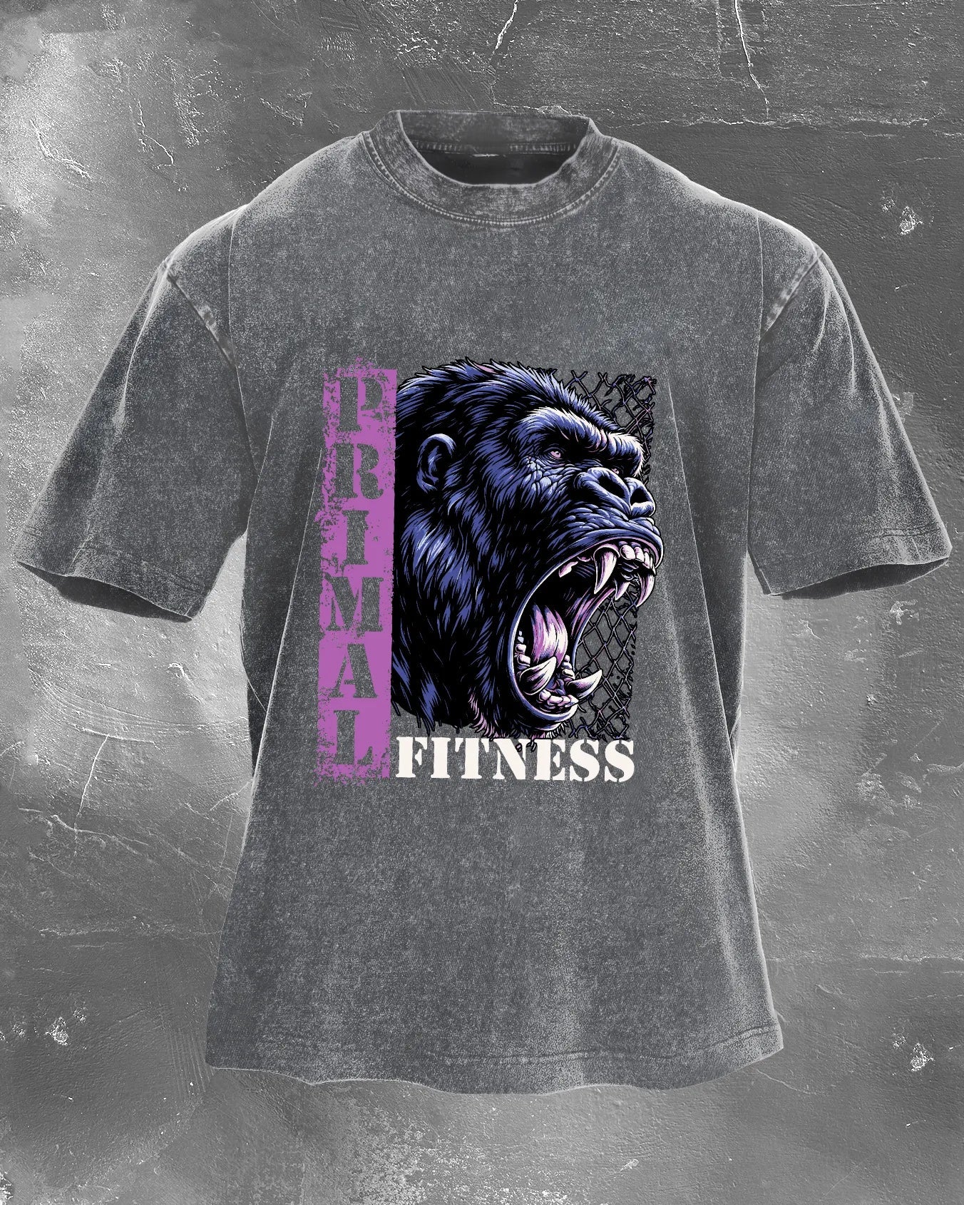 PRIMAL FITNESS vasket T-skjorte - Gymfit