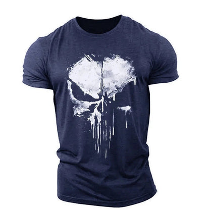 Punisher-skalle T-skjorte - Gymfit