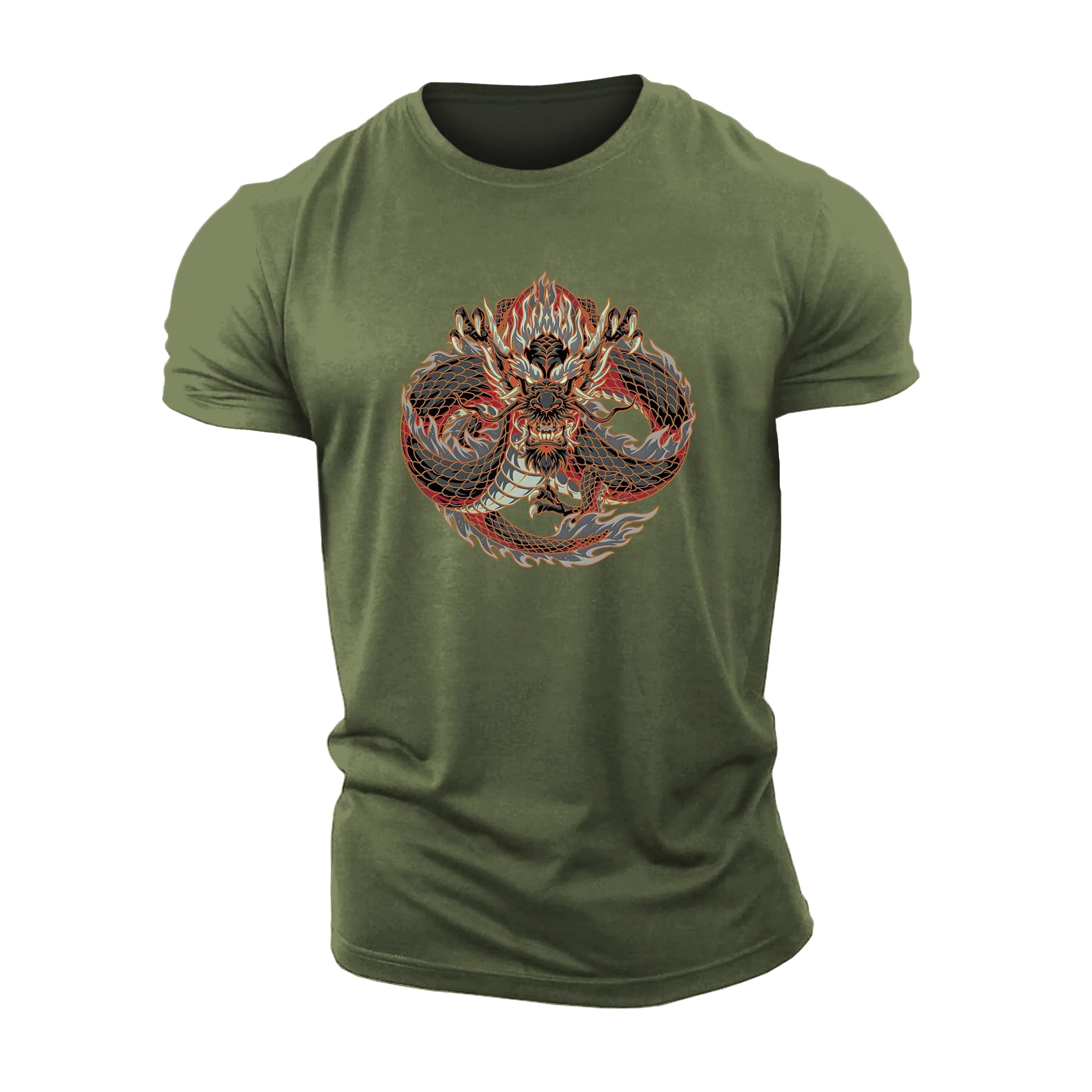 Rød Dragon T-skjorte - Gymfit