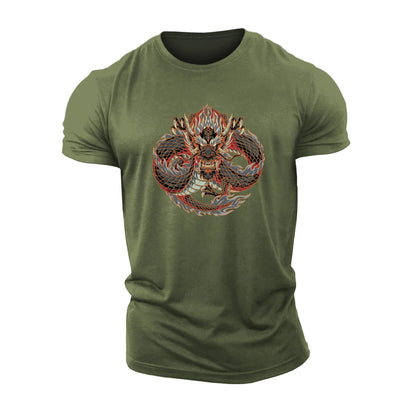 Rød Dragon T-skjorte - Gymfit