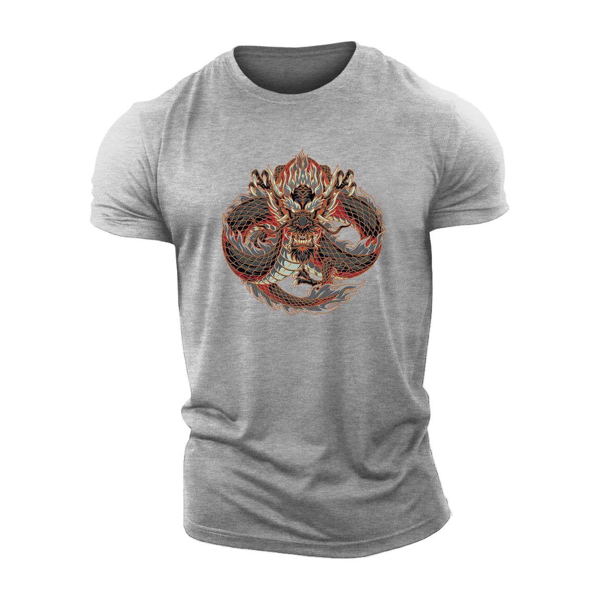 Rød Dragon T-skjorte - Gymfit