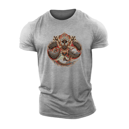 Rød Dragon T-skjorte - Gymfit