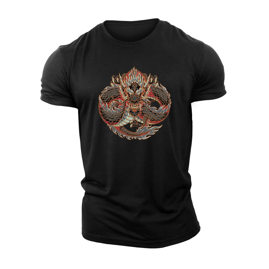 Rød Dragon T-skjorte - Gymfit