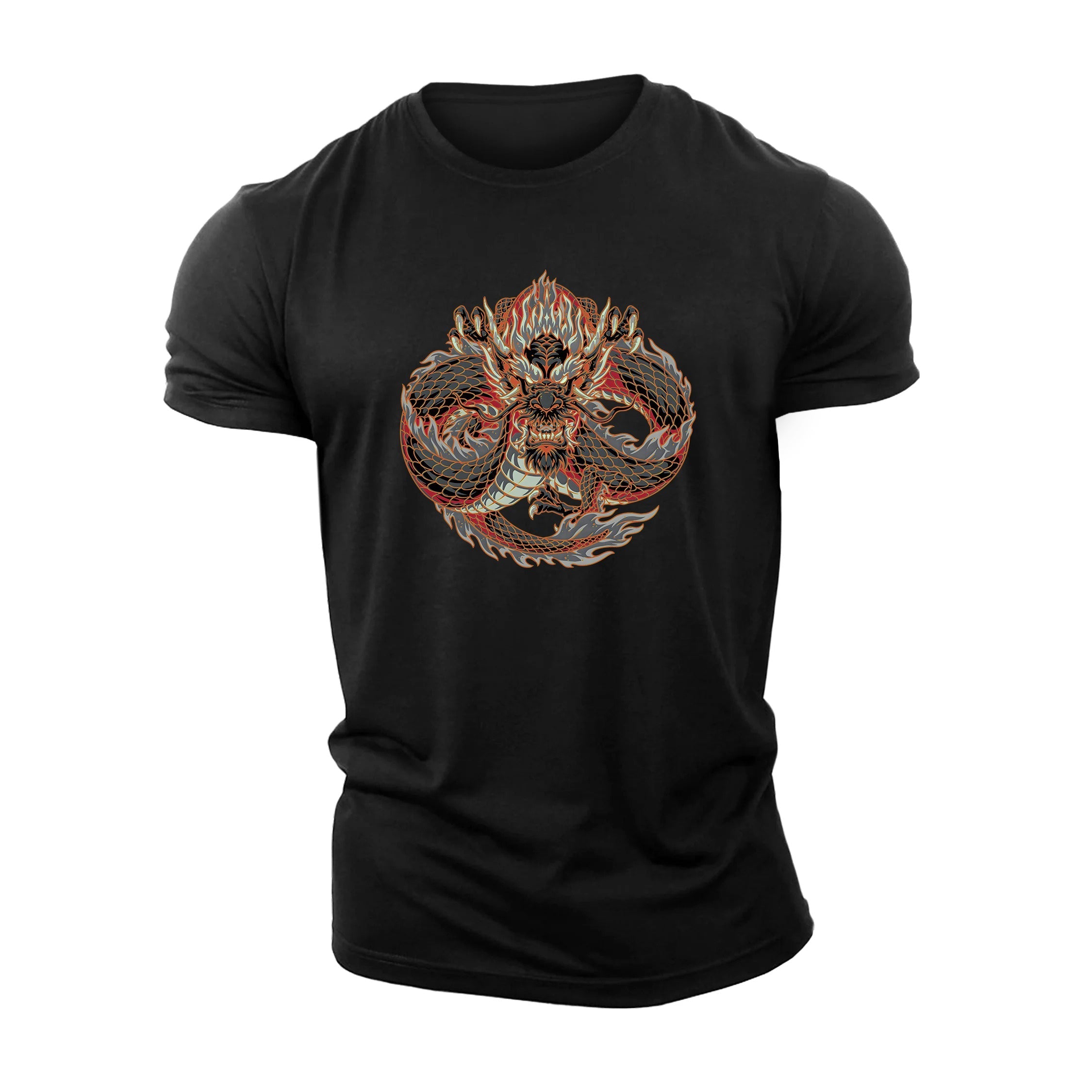 Rød Dragon T-skjorte - Gymfit