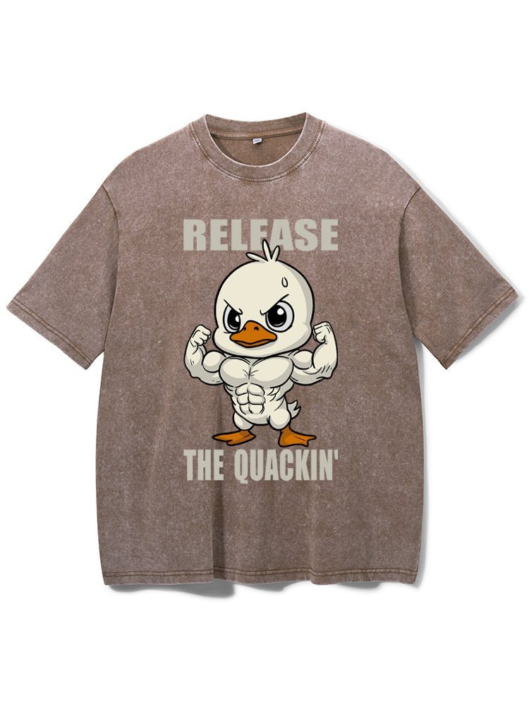Slipp løs den quackin' vaskede Gym T-skjorten - Gymfit