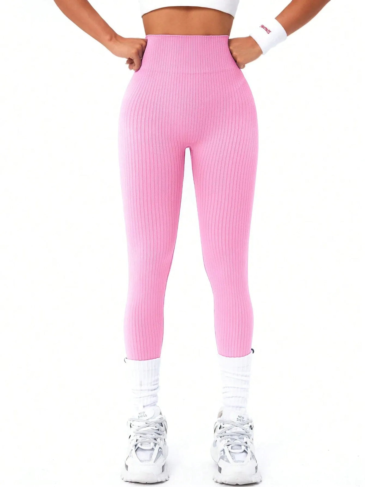 Ribbede sømløse leggings - Gymfit