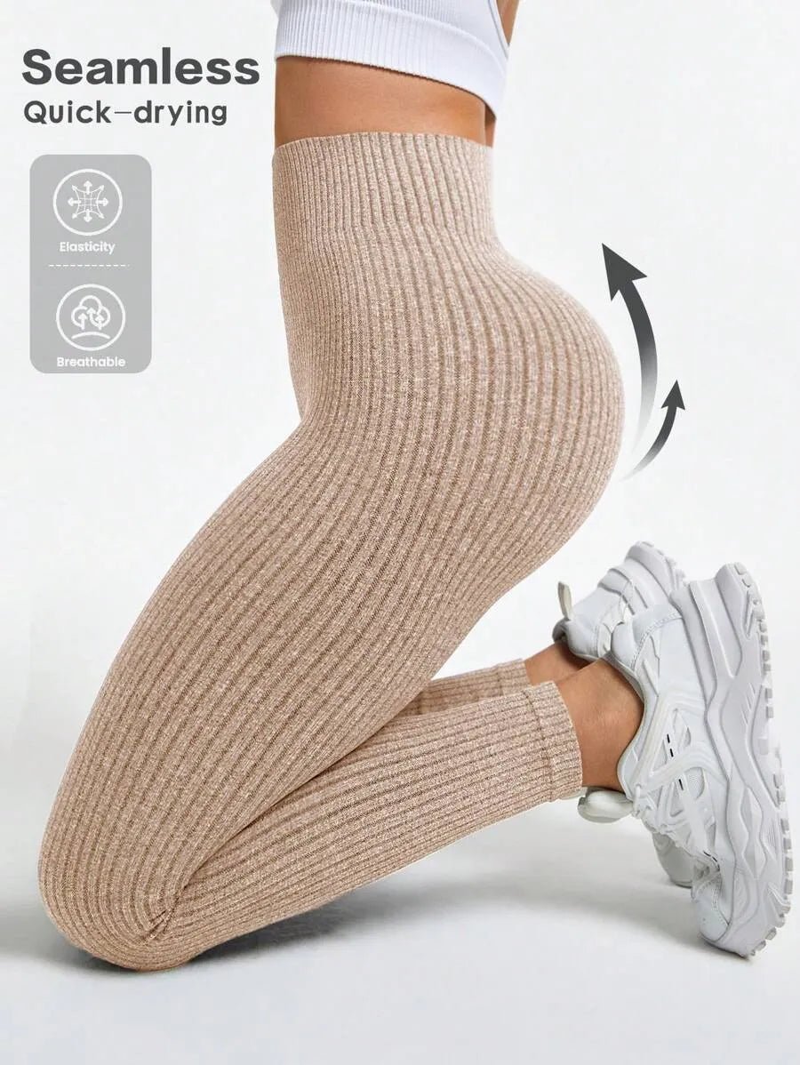 ribbede sømløse leggings - Gymfit