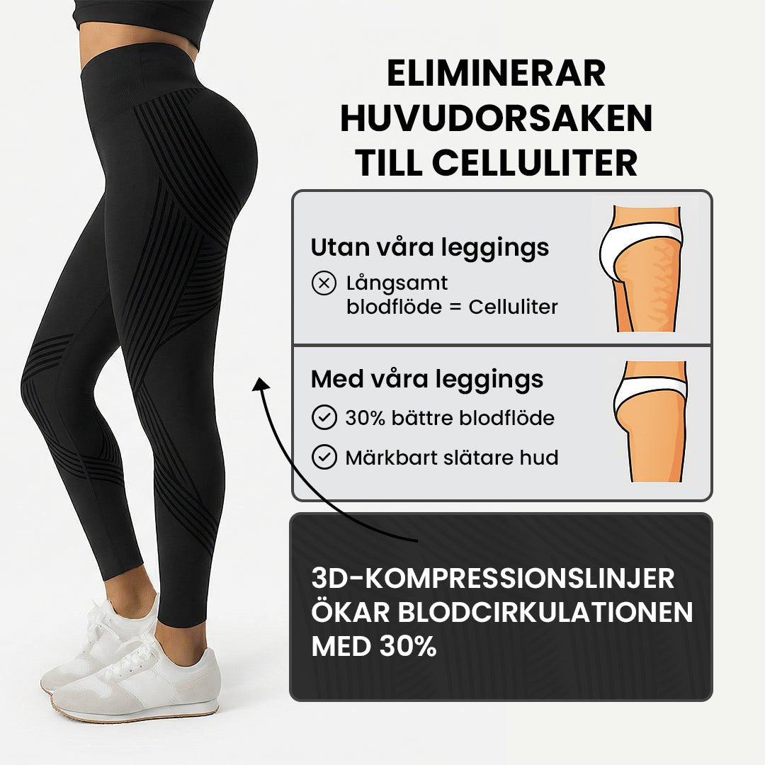 Sømløse anti-cellulite-leggings - Gymfit