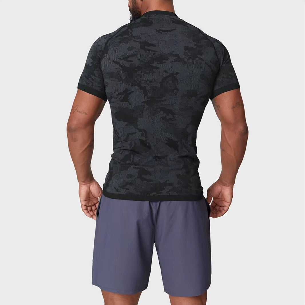 alt
Sømløs Camo Quick Dry T-skjorte - Gymfit