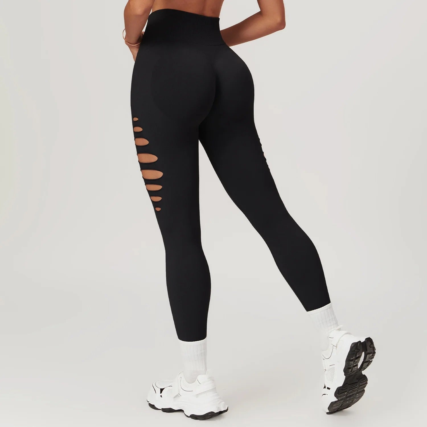 Seamless leggings med hull - Gymfit