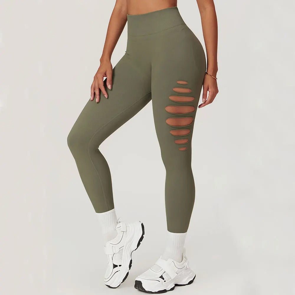 Seamless leggings med hull - Gymfit