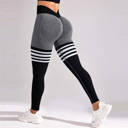 Seamless leggings med V-rygg - Gymfit