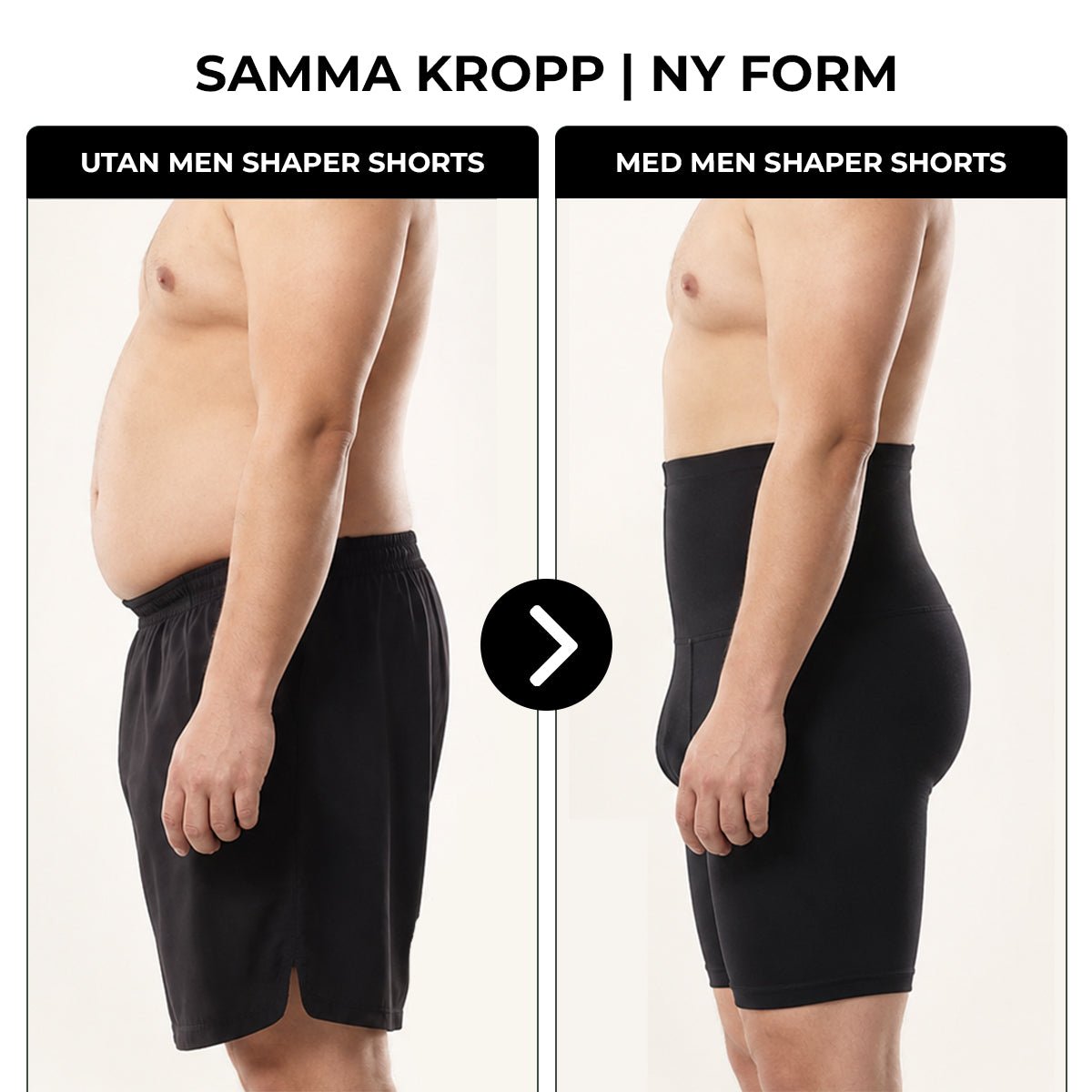 Shaper herre shorts med høy kompresjon - Gymfit