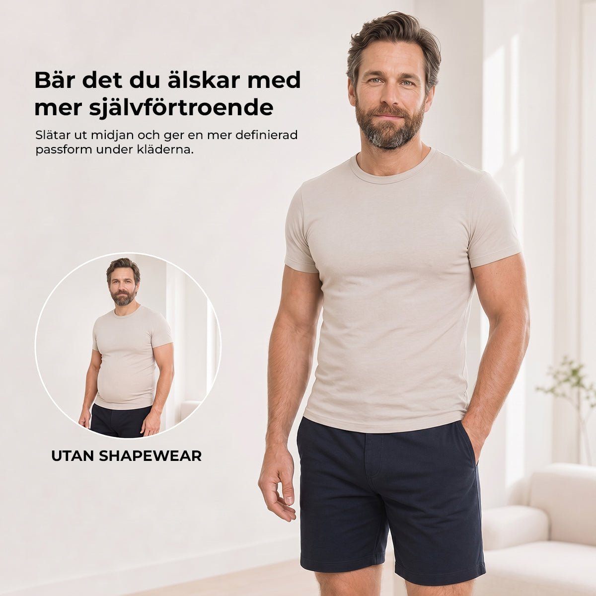 alt
Shaper herreshorts med høy kompresjon - Gymfit