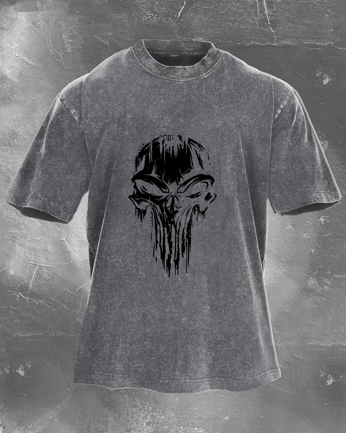 Skull herre-vasket T-skjorte - Gymfit