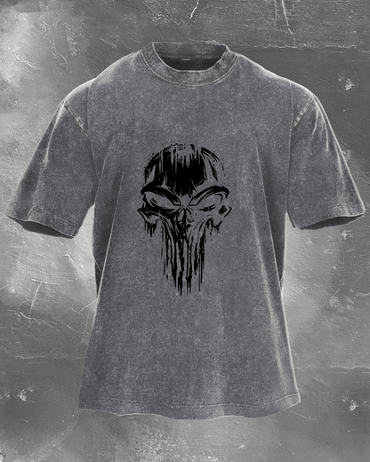 Skull herre-vasket T-skjorte - Gymfit