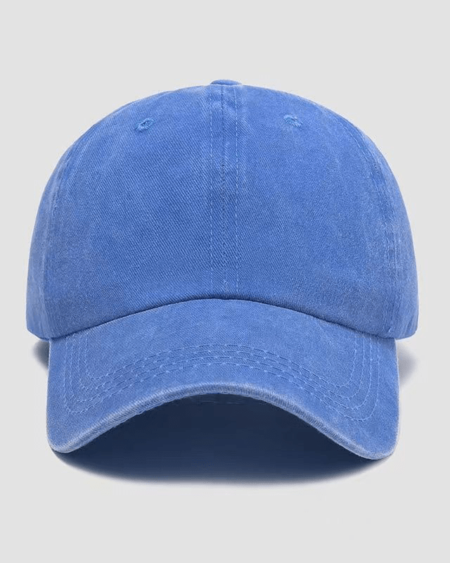 Ensfarget caps uten trykk, vasket - Gymfit