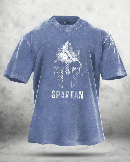 SPARTAN FADED WASHED T-SKJORTE - Gymfit