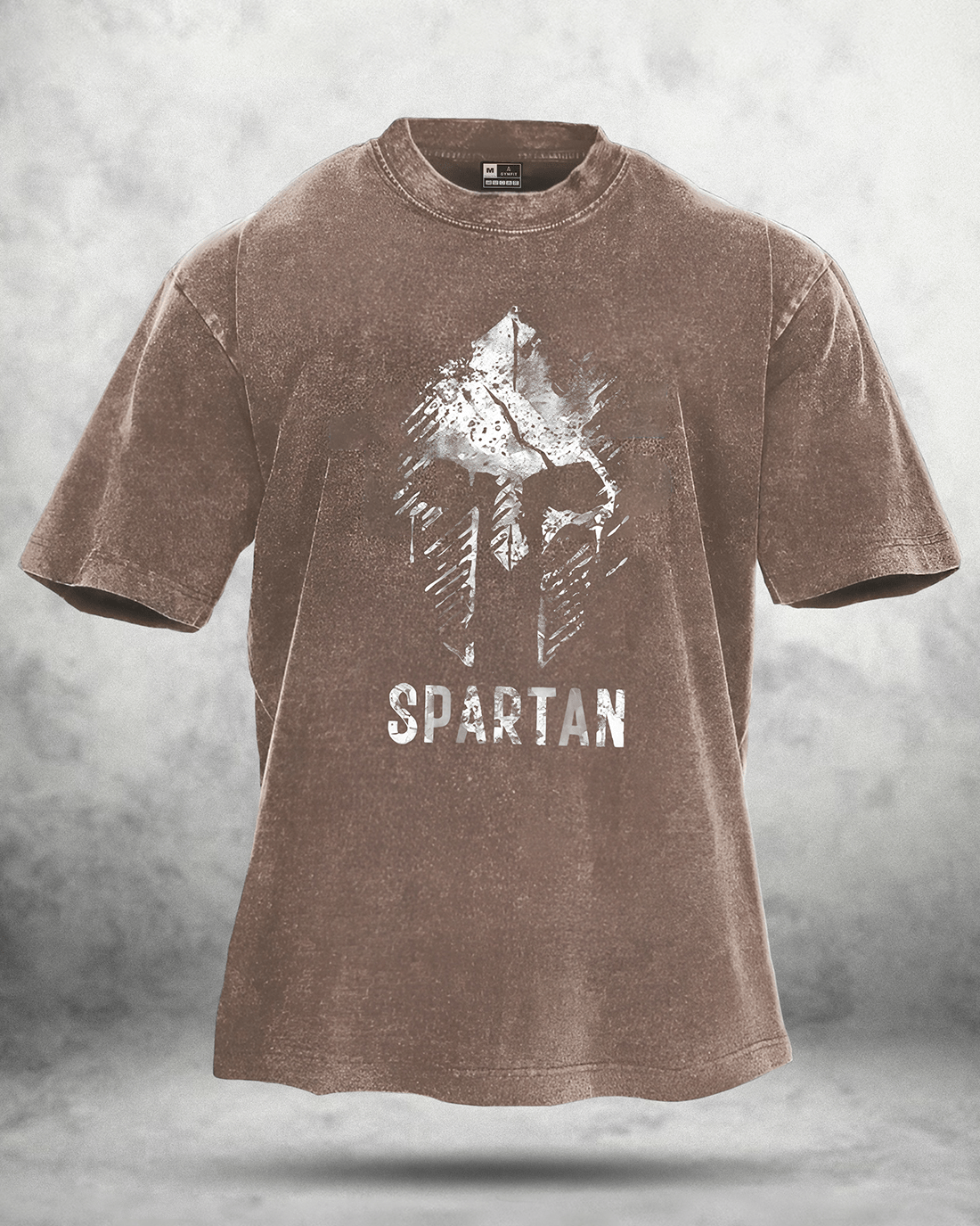 SPARTAN T-skjorte med falmet vasket look - Gymfit