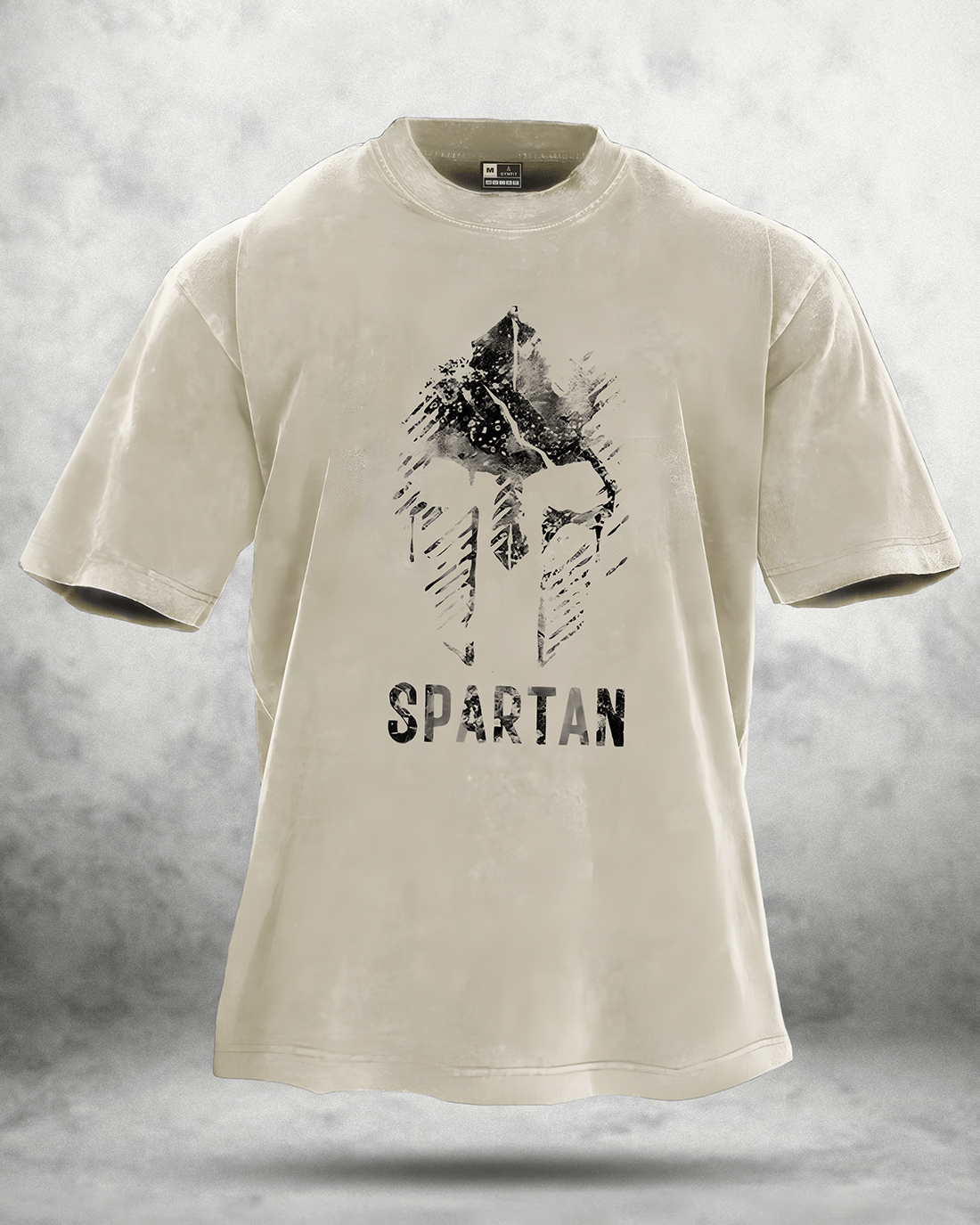 SPARTAN VASKET OG FALMET T-SHIRT - Gymfit