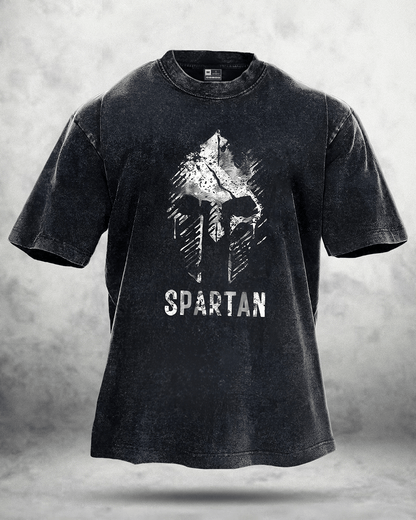 SPARTAN falmet vasket T-skjorte - Gymfit