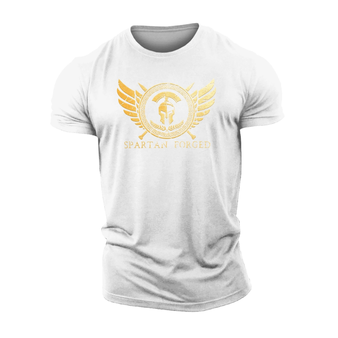 Spartan Forged brystemblem gull - trenings-T-skjorte - Gymfit