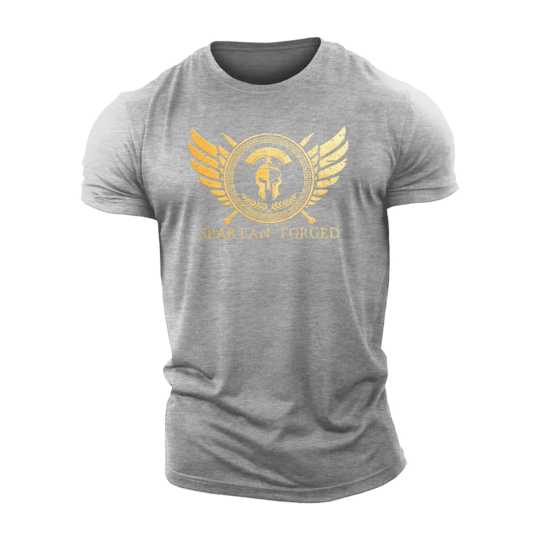 Spartan Forged brystemblem gull - Gym T-skjorte - Gymfit
