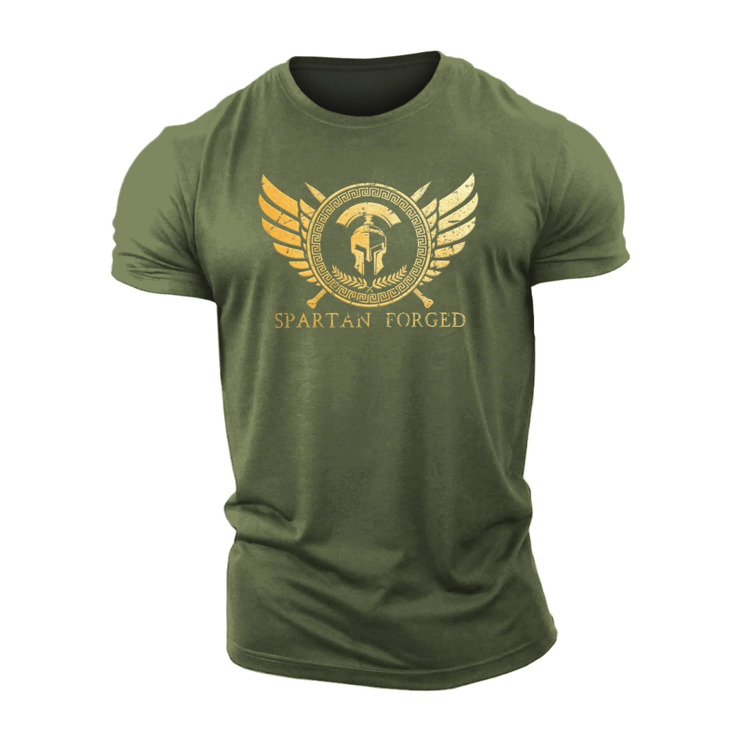 Spartan Forged brystemblem gull - trenings-T-skjorte - Gymfit