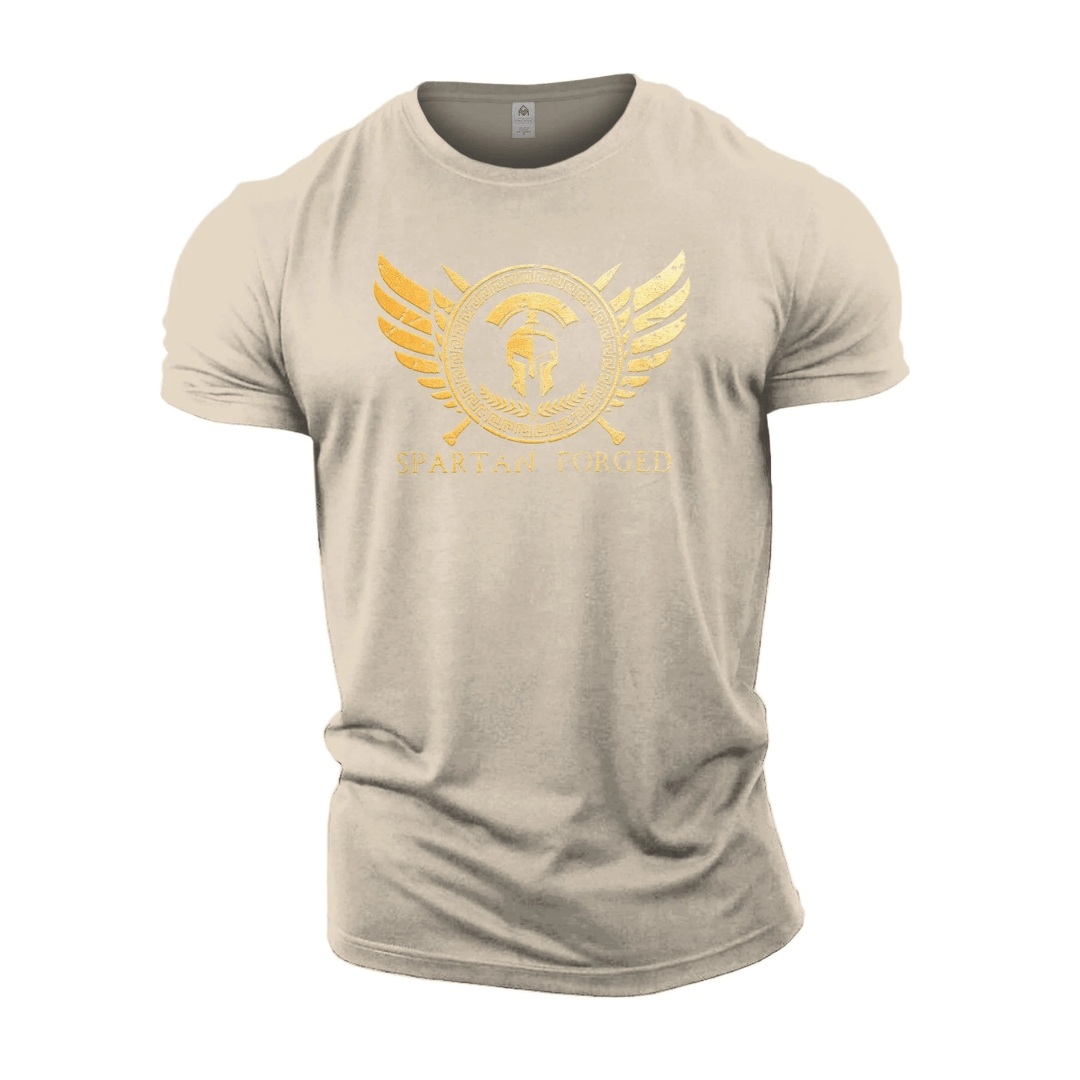 Spartan Forged brystemblem gull - trenings-T-skjorte - Gymfit