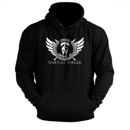 Spartansk smidd brystemblem - treningshoodie - Gymfit