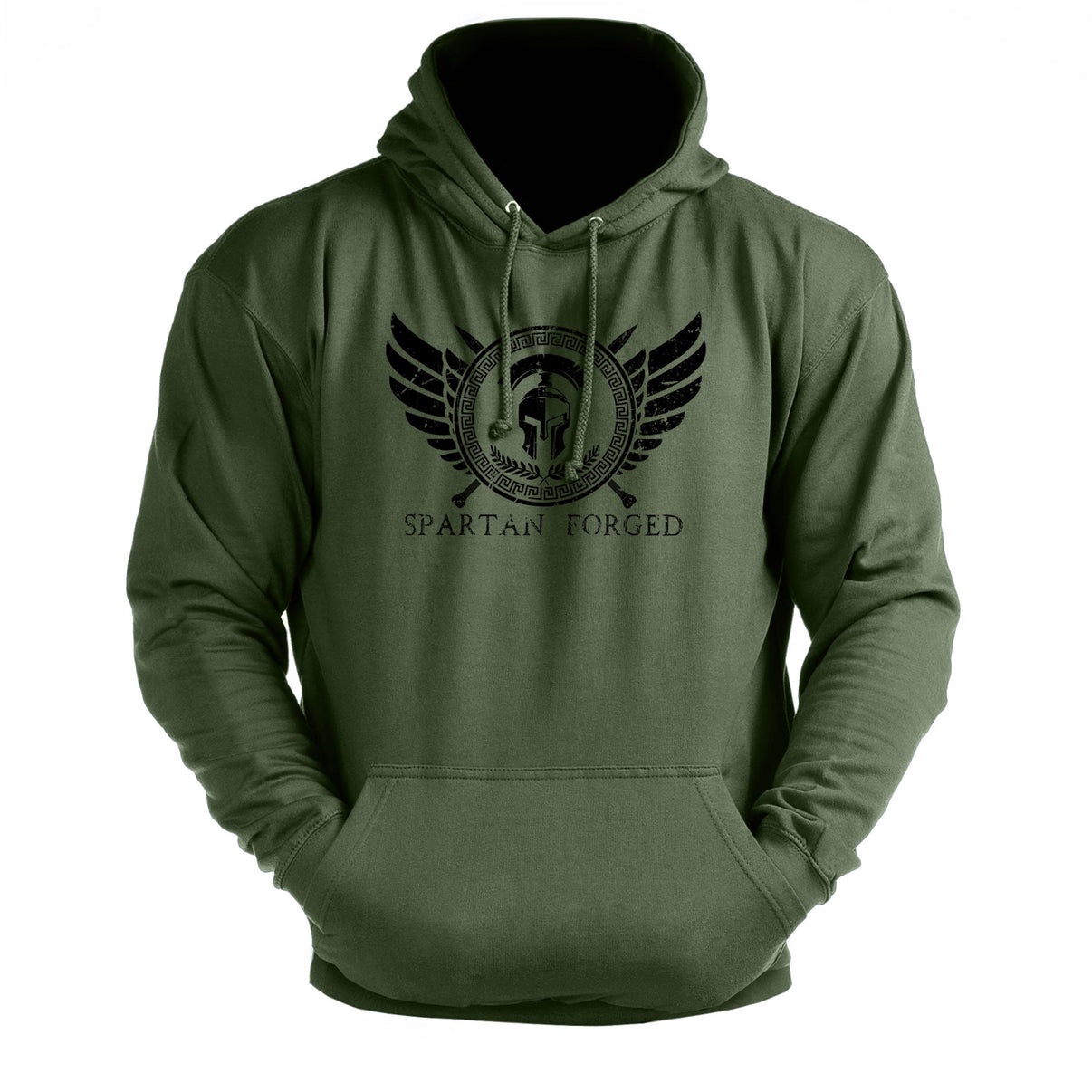 Spartansk smidd brystemblem - treningshettegenser - Gymfit