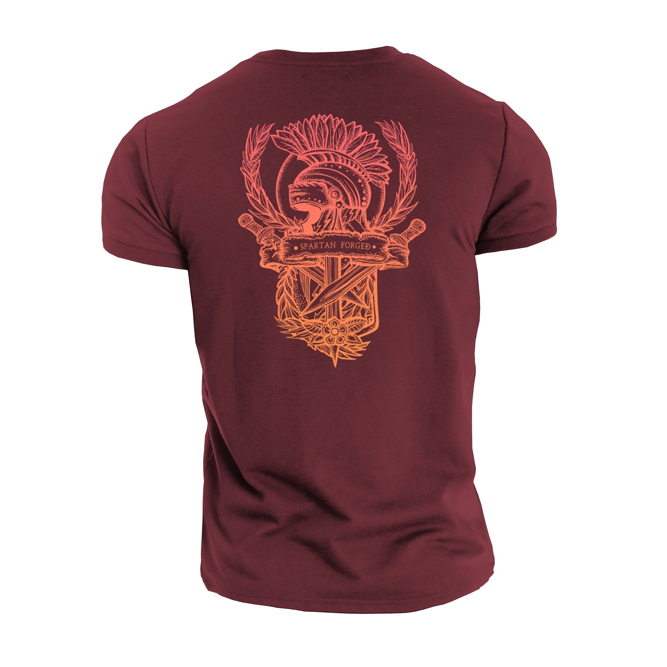 Spartan smidd skjold - trenings-T-skjorte - Gymfit