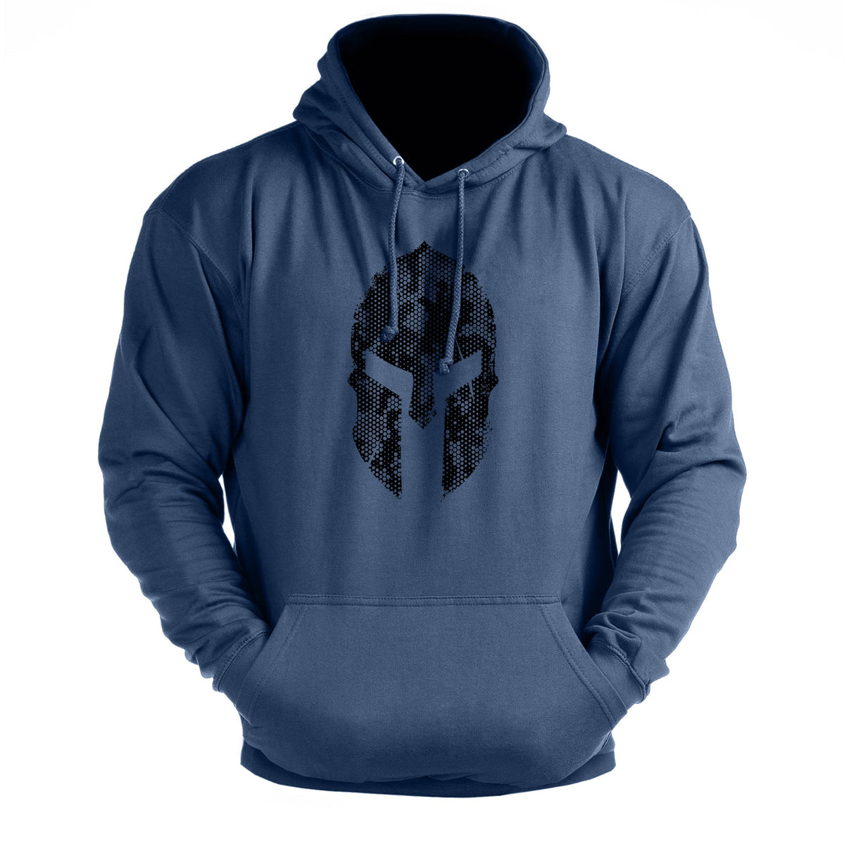 Spartansk hjelm hex camo - treningshoodie - Gymfit