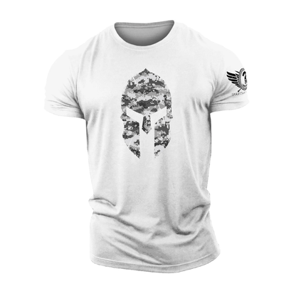 Spartan-hjelm Winter Camo T-skjorte - Gymfit