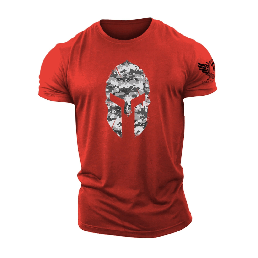 Spartan-hjelm vinter camo T-skjorte - Gymfit