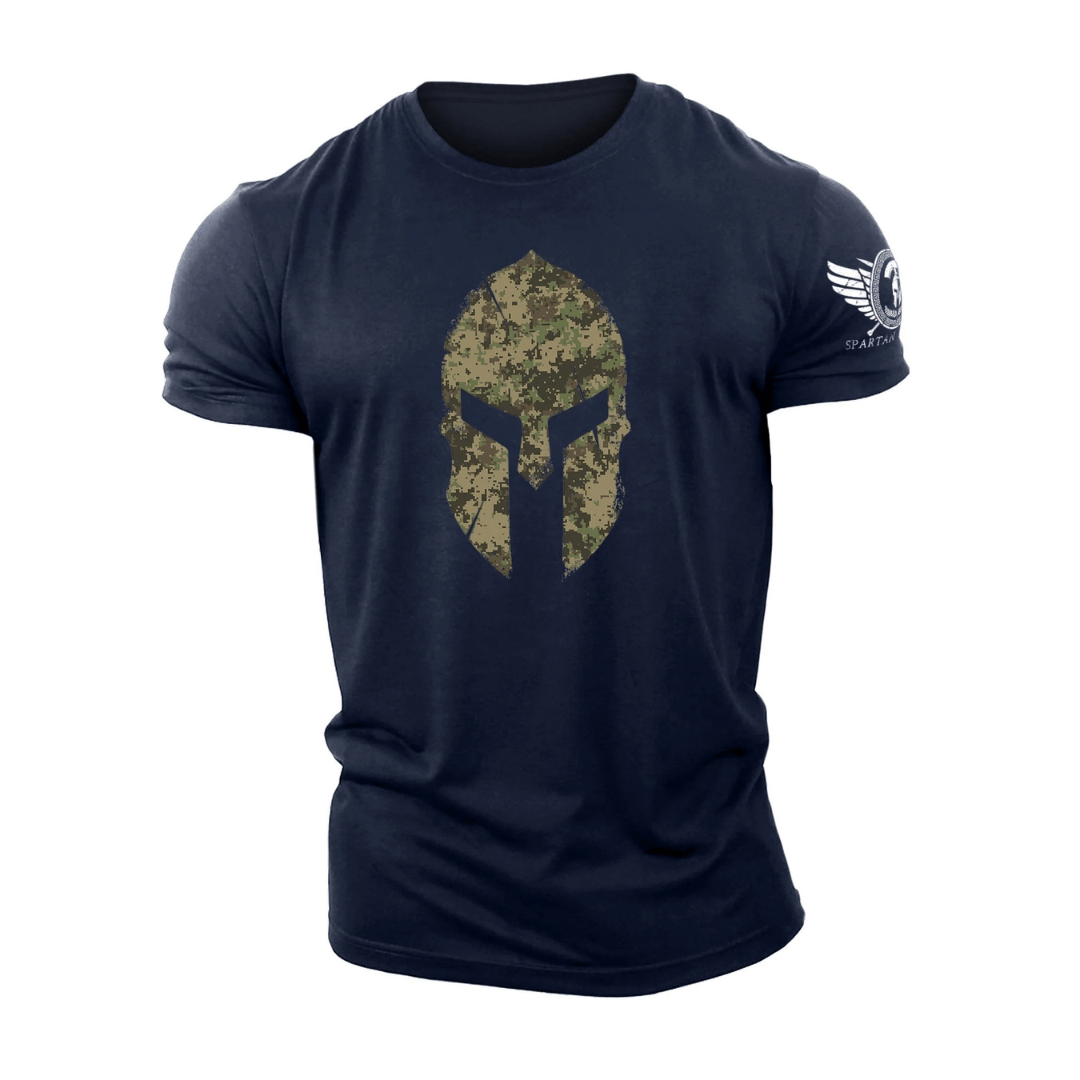Spartan-hjelm Woodland Camo - Gym-T-skjorte - Gymfit