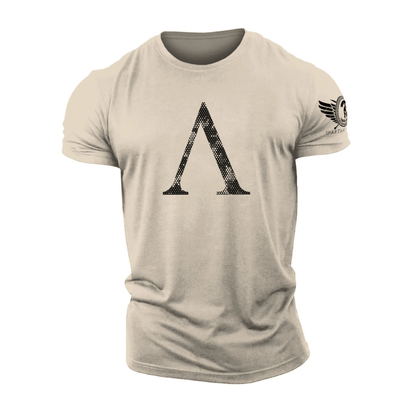 Spartan-symbol kamuflasje-T-skjorte - Gymfit