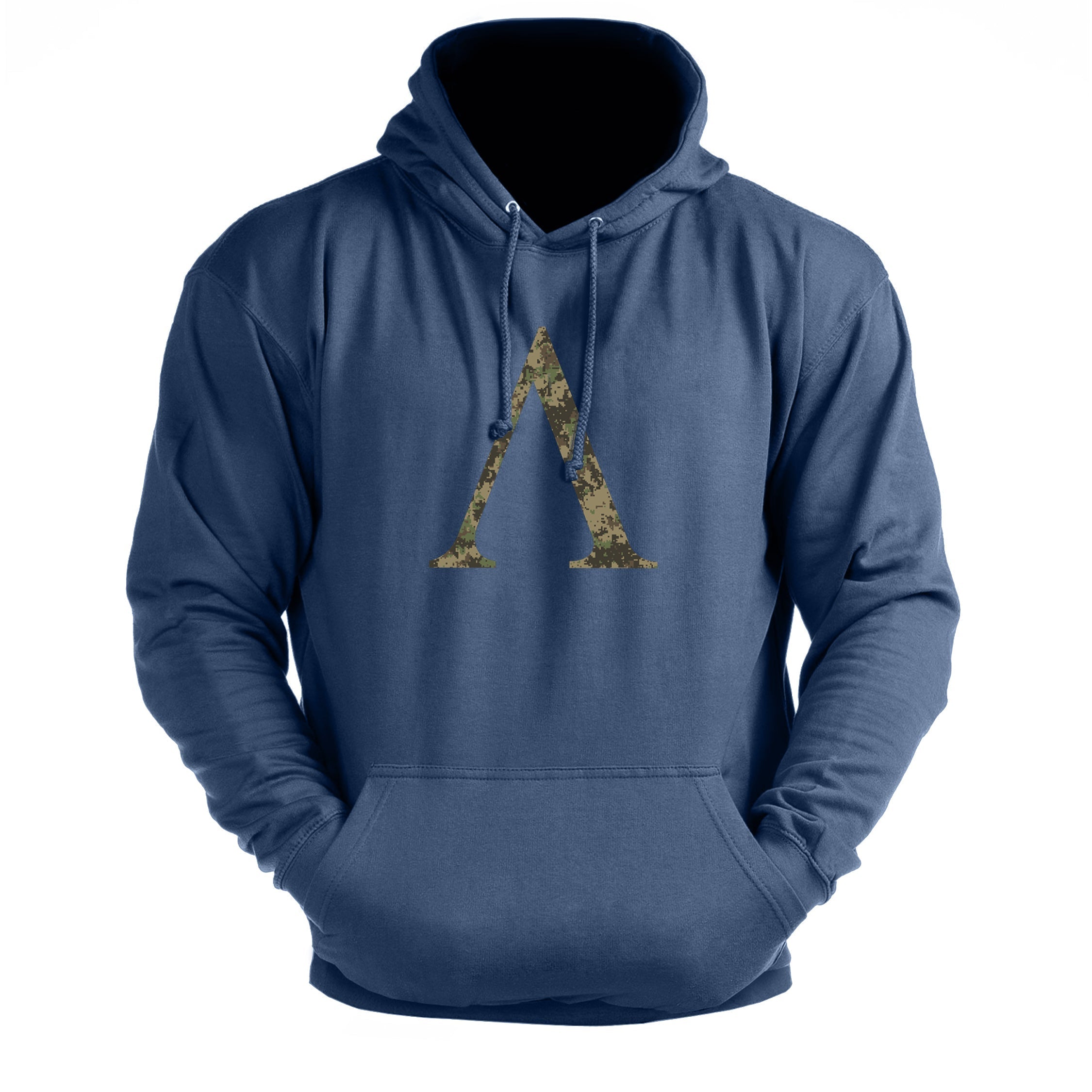 Spartansk symbol Woodland Camo - treningshettegenser - Gymfit